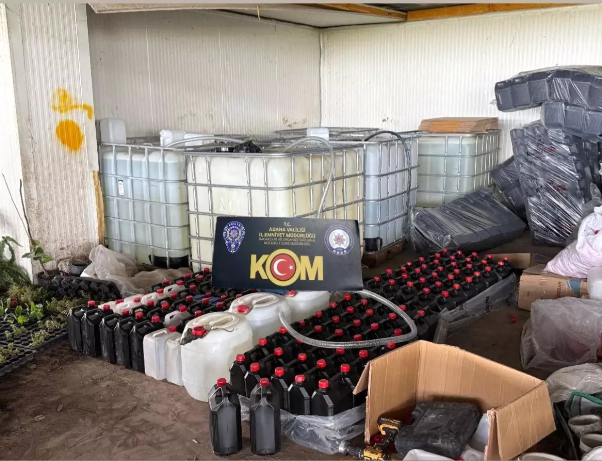 adanada kacak alkol operasyonu 16 ton etil alkol ele gecirildi 2fyIDIx6