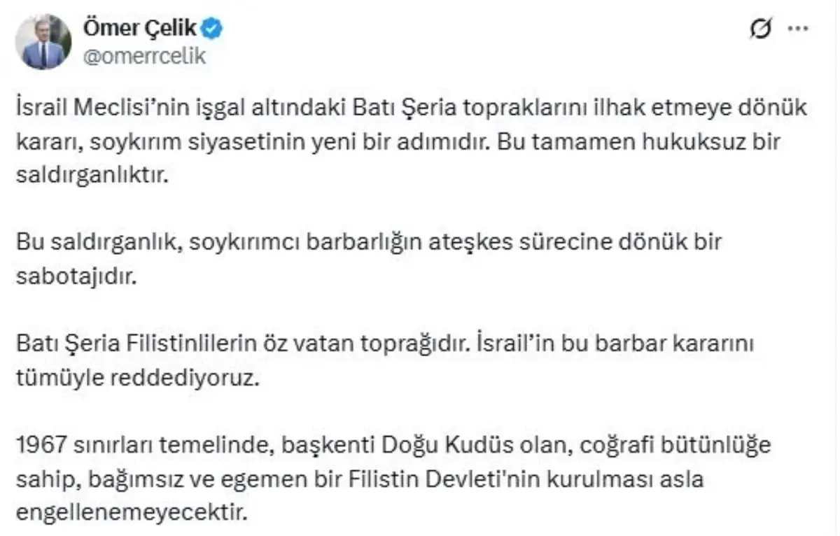 omer celikten israilin bati seria kararina sert tepki EvSI92qK.jpg