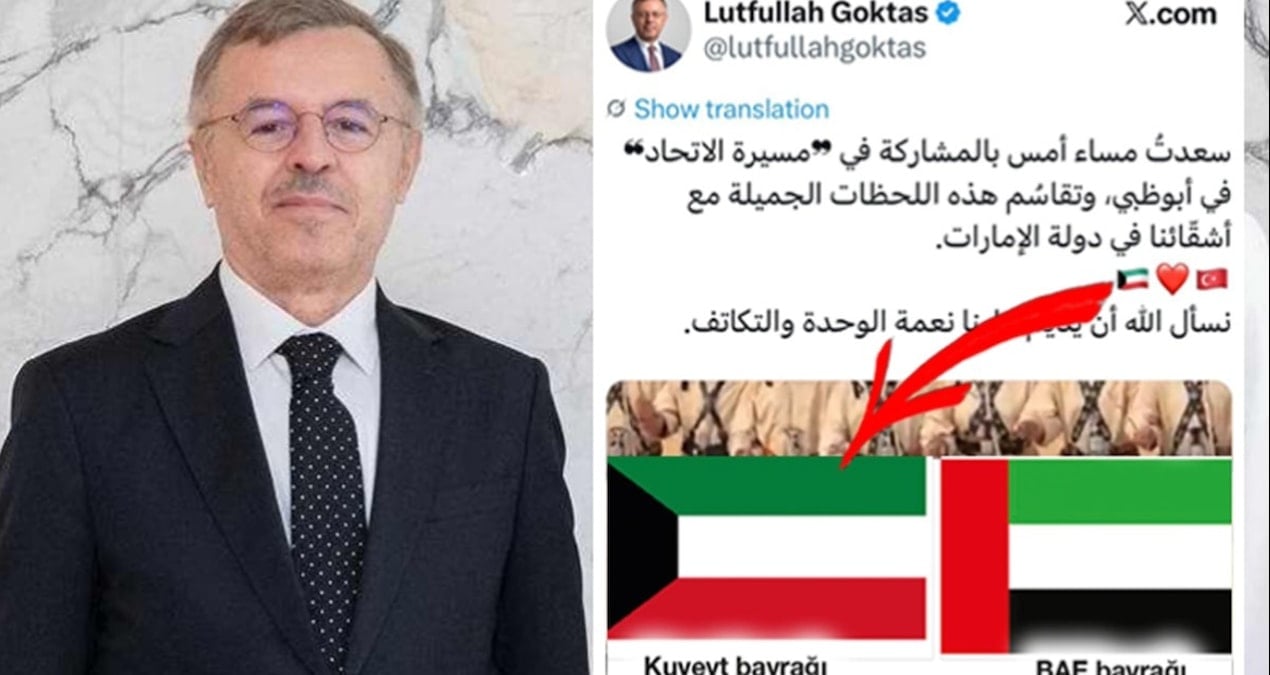 Büyükelçi Göktaş bayrakları karıştırdı